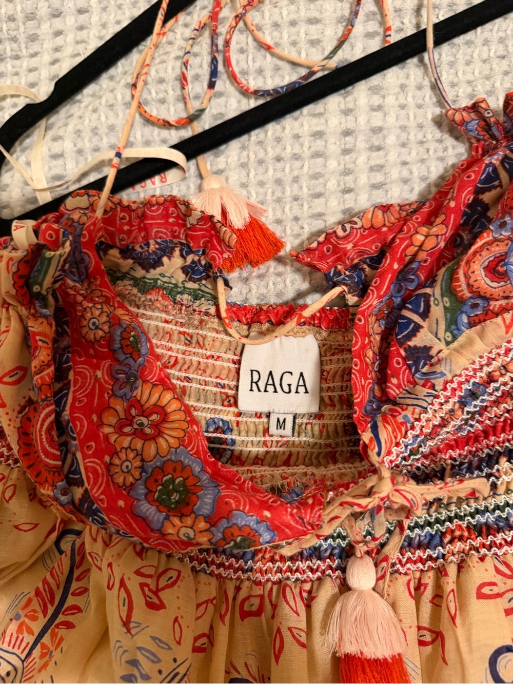 RAGA Peach Floral Paisley Halter Maxi Dress - Picture 6 of 10